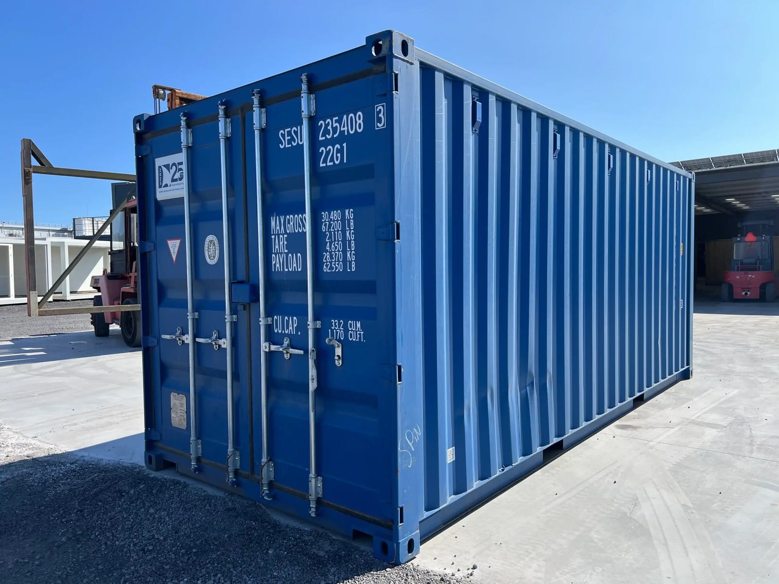 Contentor Marítimo 20 pés DV Azul – Novo/1Viagem 235408-3